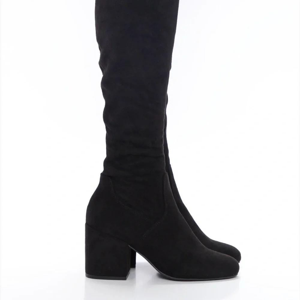 Fashion Nova Black Over-the-Knee Boots
